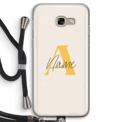 Amber Script: Samsung Galaxy A5 (2017) Transparant Hoesje met koord