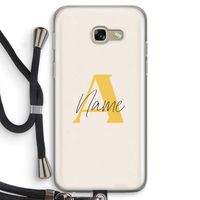 Amber Script: Samsung Galaxy A5 (2017) Transparant Hoesje met koord