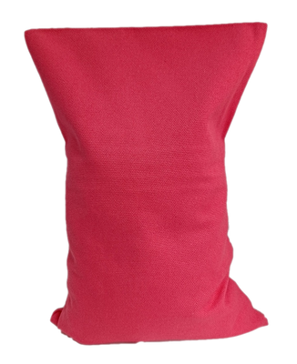 Ecologisch Kersenpitkussen 30x20 cm met wasbaar hoesje (Kleur: Warm Roze)