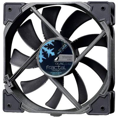 Fractal Design Venturi HP-12 PWM PC-ventilator Zwart, Grijs (b x h x d) 120 x 25 x 120 mm