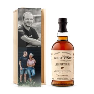 Whisky in bedrukte kist - The Balvenie