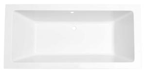 Wiesbaden Santino SQ inbouw duo ligbad 180x80x49 cm mat wit
