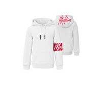 Malelions unisex hoodie wit/rood - thumbnail