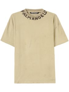 Palm Angels t-shirt à logo Seasonal - Marron