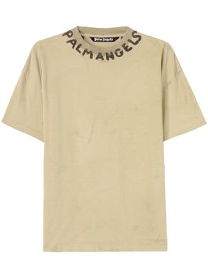 Palm Angels t-shirt à logo Seasonal - Marron