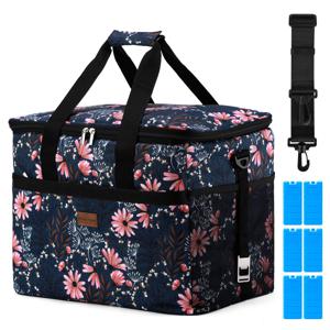 Packaway 4 Laags Geïsoleerde Koeltas - Lunchtas 40 liter - Japanese Flower