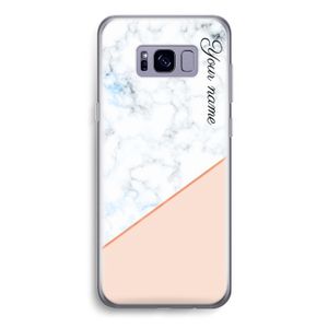 Marmer in stijl: Samsung Galaxy S8 Transparant Hoesje