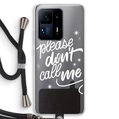 Don't call: Xiaomi Mi Mix 4 Transparant Hoesje met koord