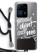 Don't call: Xiaomi Mi Mix 4 Transparant Hoesje met koord