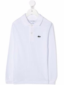 Lacoste Kids polo à patch logo - Blanc