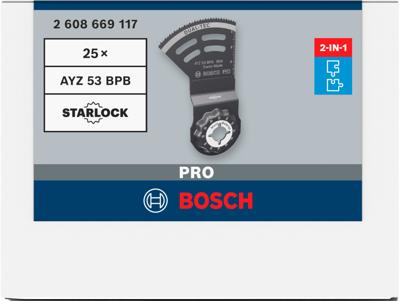 Bosch Accessoires PRO AYZ 53 BPB Dual-Tec zaagblad | 53 x 40 mm | 25 stuks - 2608669117