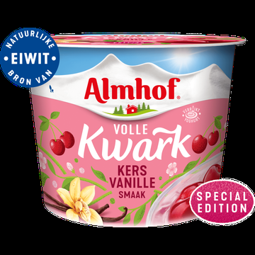Almhof Volle Kwark Special Edition Kers Vanille 500 g bij Jumbo