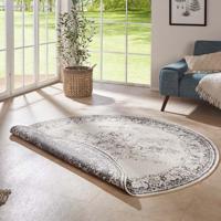 Dubbelzijdig Buitenkleed Borbon Rond Grijs Ø 140 Cm Laagpolig NORTHRUGS - Dekbed-Discounter.nl