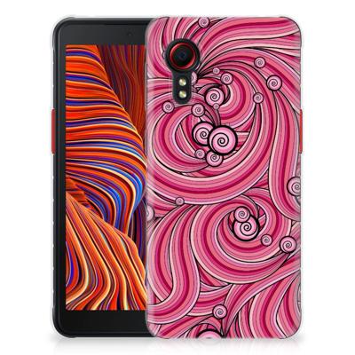 Samsung Galaxy Xcover 5 | Hoesje maken | Swirl Pink