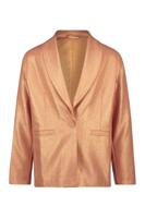 Like Flo Meisjes blazer jasje metallic crepe - Brique