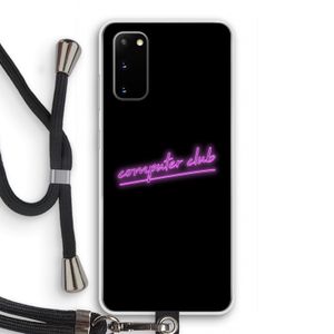 Vice Black: Samsung Galaxy S20 Transparant Hoesje met koord