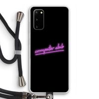Vice Black: Samsung Galaxy S20 Transparant Hoesje met koord