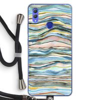 Watercolor Agate: Honor Note 10 Transparant Hoesje met koord