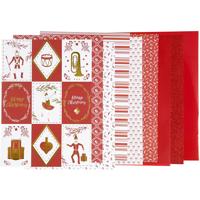 Vivi Gade Design papierblok, afm 21x30 cm, 120+128 gr, rood, wit, 24 vel/ 1 doos