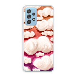 Katoen Wolken: Samsung Galaxy A73 Transparant Hoesje