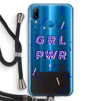 GRL PWR: Huawei P20 Lite Transparant Hoesje met koord