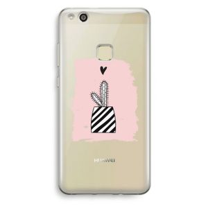 Zwart-wit cactus: Huawei Ascend P10 Lite Transparant Hoesje