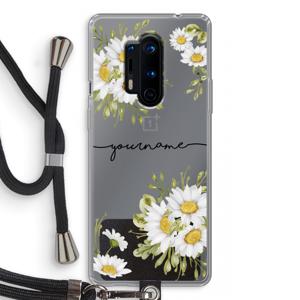 Daisies: OnePlus 8 Pro Transparant Hoesje met koord