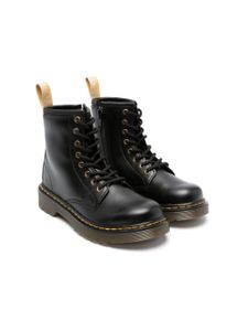 Dr. Martens Kids bottines 1460 à fini grainé - Noir