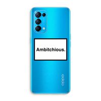 Ambitchious: Oppo Find X3 Lite Transparant Hoesje