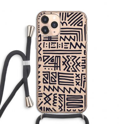 Marrakech print: iPhone 11 Pro Transparant Hoesje met koord