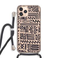Marrakech print: iPhone 11 Pro Transparant Hoesje met koord