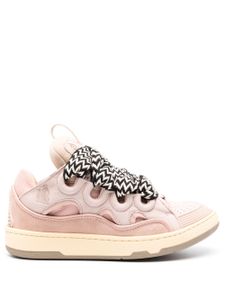 Lanvin baskets Curb à lacets - Rose