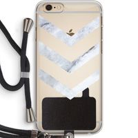 Marmeren pijlen: iPhone 6 PLUS / 6S PLUS Transparant Hoesje met koord