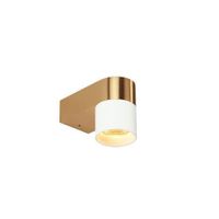 Trizo21 Audy-Wall 1S Duo Wandlamp - 2700K - 40Â° - Messing frame - Witte ring