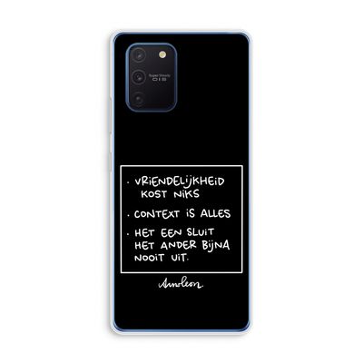 Mijn Motto's: Samsung Galaxy Note 10 Lite Transparant Hoesje