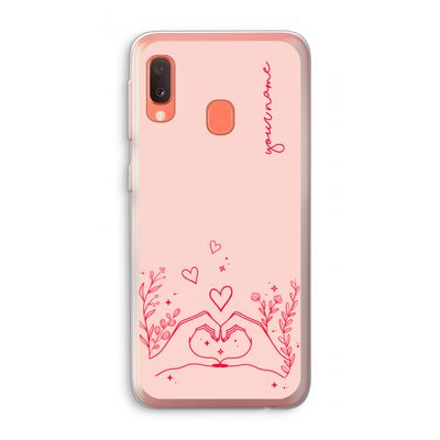 Love is in the air: Samsung Galaxy A20e Transparant Hoesje