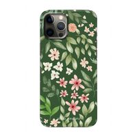 Botanical green sweet flower heaven: Volledig geprint iPhone 12 Pro Hoesje