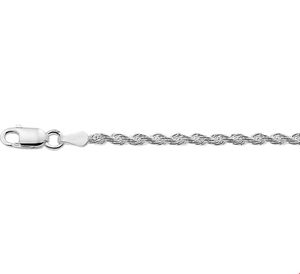 Ketting Koordschakel zilver 2,5 mm x 50 cm