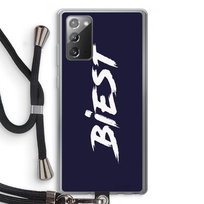 Biest: Samsung Galaxy Note 20 / Note 20 5G Transparant Hoesje met koord