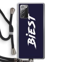 Biest: Samsung Galaxy Note 20 / Note 20 5G Transparant Hoesje met koord