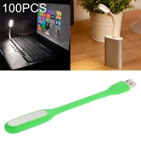 100 PCS draagbare mini USB 6 LED licht voor PC/laptops/Power Bank flexibele arm Eye-Protection Light (groen)