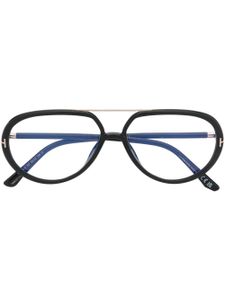 TOM FORD Eyewear lunettes de vue à monture pilote - Noir