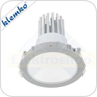 Klemko Luan 3 Led downlighter aluminium warmwit 600lm/9W