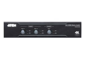 ATEN 2 x 2 True 4K HDMI Matrixswitch met audio de-embedder