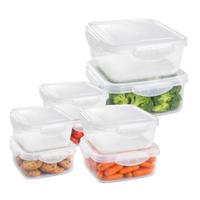 Plasticforte Vershoudbakjes set Classic - 8x stuks - vriezer / magnetron - kunststof - diverse maten