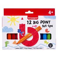 Bruynzeel kids big point viltstiften set 12 Bruynzeel kids big point viltstiften set 12