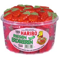 Haribo - Giant Strawberries - 150 pieces - thumbnail