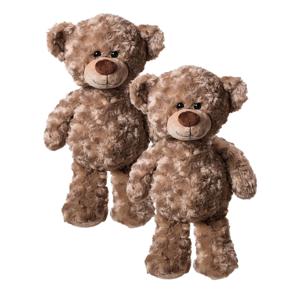 Heunec Teddybeer - 2x - pluche knuffel - 24 cm - beren knuffeldier