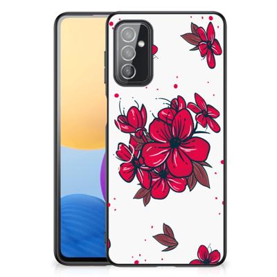 Samsung Galaxy M52 Bloemen Hoesje Blossom Red