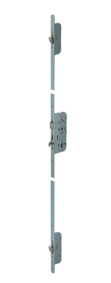 Nemef 4923 Veiligheidsmeerpuntssluiting | cilinderbediend | SKG*** | DM65mm | PC72mm | voorplaat staal verzinkt 24x2170mm rechthoekigDM| DR 1+3/2+4 -
